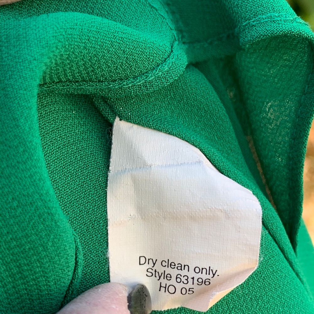 J. Crew Sophia silk emerald dress - Picture 4 of 5